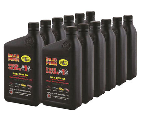 Brad Penn Grade 1 20w50 ZDDP Enhanced Motor Oil Case – Paradise Racing