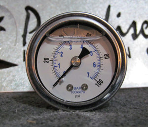 0-100 psi Fuel Pressure Gauge